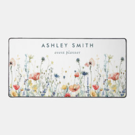 Lebhafte Wildblume Schreibtischunterlage