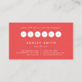 Lebhafte Wildblume Treuekarte (Rückseite)