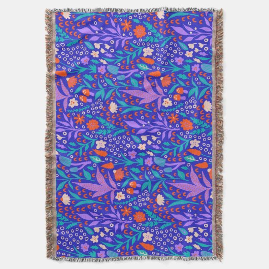 Lebhafte Wildblumen Decke (Vorderseite Vertikal)