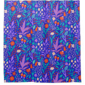 Lebhafte Wildblumen Duschvorhang (Vorderseite)