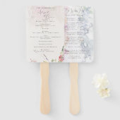 Lebhafte Wildblumen Rosa Violett-Gelb-Programm Fächer (Vorne und Hinten)