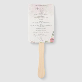 Lebhafte Wildblumen Rosa Violett-Gelb-Programm Fächer