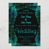 Lebhafte Wings Hochzeitseinladung Einladung (Vorne/Hinten)