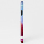 Lebhafte Winterlandschaft mit heller Sonne iPhone Hülle (Rechte Seite)