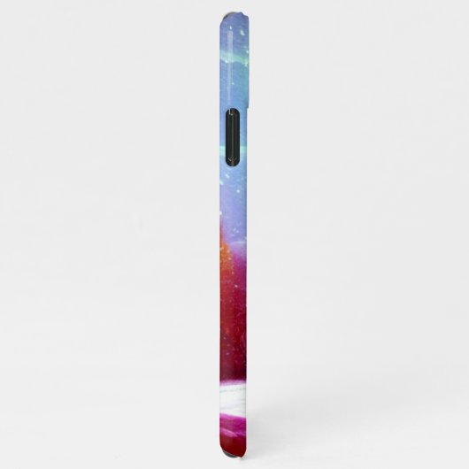 Lebhafte Winterlandschaft mit heller Sonne iPhone Hülle (Rechte Seite)