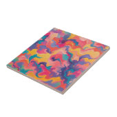 Lebhafte Wirbel des farbdynamischen Musters Fliese (Seite)