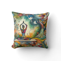 Lebhafte Yoga-Stille