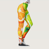 Lebhafte Zitrusfrüchte Splash Art Leggings (Rechts)