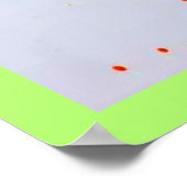 Lebhafte Zitrusfrüchte Splash Art Poster (Ecke)