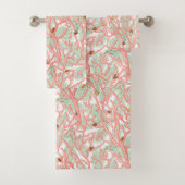 Lebhafte Zweige der Meereskorallen mit Muscheln Badhandtuch Set (Insitu)