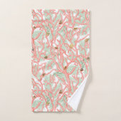 Lebhafte Zweige der Meereskorallen mit Muscheln Badhandtuch Set (Handtuch)