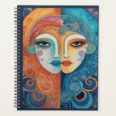 Lebhafter 12-monatiger unmoderierter Planer (Vorderseite)