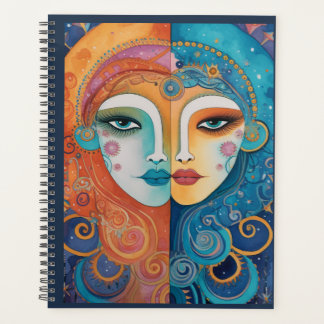 Lebhafter 12-monatiger unmoderierter Planer