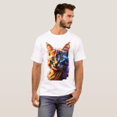 Lebhafter 3D-Cat Graphic T-Shirt Bold & Fun T - Sh (Vorne ganz)