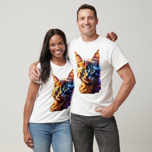Lebhafter 3D-Cat Graphic T-Shirt Bold & Fun T - Sh (Unisex)