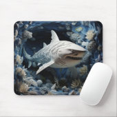 Lebhafter 3D-Hai Mousepad (Mit Mouse)