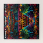 Lebhafter Abstrakter Baum Puzzle (Horizontal)