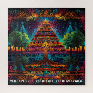 Lebhafter Abstrakter Baum Puzzle