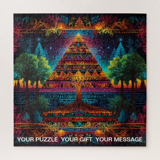 Lebhafter Abstrakter Baum Puzzle (Vertikal)