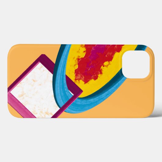 Lebhafter Abstrakter Cosmos Ring & Square - Modern Case-Mate iPhone Hülle (Rückseite (Horizontal))