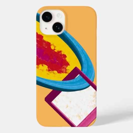 Lebhafter Abstrakter Cosmos Ring & Square - Modern Case-Mate iPhone Hülle (Rückseite)