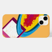 Lebhafter Abstrakter Cosmos Ring & Square - Modern Case-Mate iPhone Hülle (Rückseite (Horizontal))