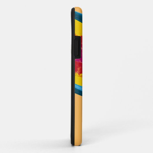 Lebhafter Abstrakter Cosmos Ring & Square - Modern Case-Mate iPhone Hülle (Hinten/Rechts)