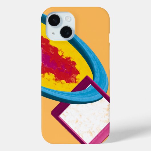 Lebhafter Abstrakter Cosmos Ring & Square - Modern Case-Mate iPhone Hülle (Rückseite)