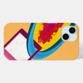 Lebhafter Abstrakter Cosmos Ring & Square - Modern Case-Mate iPhone Hülle (Rückseite (Horizontal))