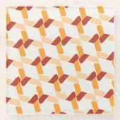 Lebhafter Abstrakter floraler Untersetzer (Vorderseite)