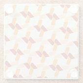 Lebhafter Abstrakter floraler Untersetzer (Rückseite)