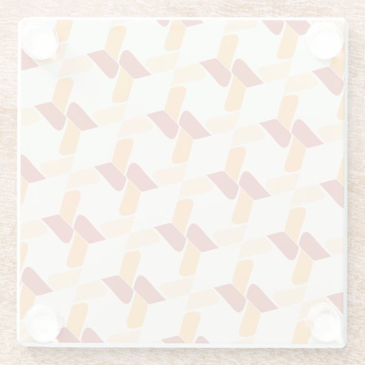 Lebhafter Abstrakter floraler Untersetzer (Rückseite)