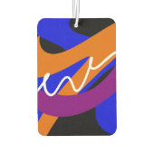 Lebhafter Abstrakter Fluss Autolufterfrischer (Rückseite)