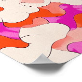 Lebhafter Abstrakter Fluss Poster (Ecke)