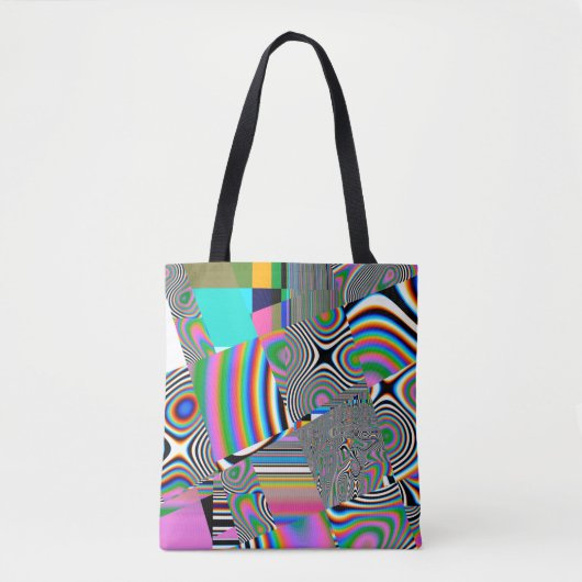 Lebhafter abstrakter Hintergrund. Farbiges Muster. Tasche (Vorderseite)