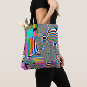 Lebhafter abstrakter Hintergrund. Farbiges Muster. Tasche (Von Nahem)