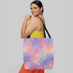 Lebhafter abstrakter Hintergrund mit wirbelnden Mu Tasche