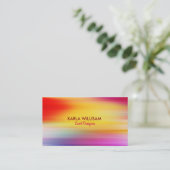 Lebhafter Abstrakter Hintergrund Visitenkarte (Stehend Vorderseite)