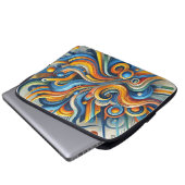 Lebhafter Abstrakter Laptop-Sieb Laptopschutzhülle (Vorne Knopf)