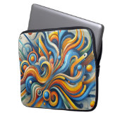 Lebhafter Abstrakter Laptop-Sieb Laptopschutzhülle (Vorderseite Links)