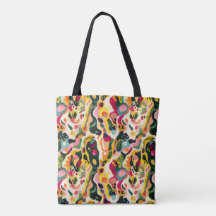 Lebhafter Abstrakter Swirl Gemustert Tasche