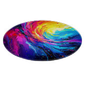 Lebhafter Abstrakter Swirl Schneidebrett (Ecke)