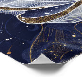 Lebhafter Afrikanischer Amerikaner in komplizierte Poster (Ecke)