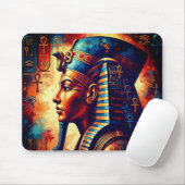 Lebhafter ägyptischer Pharao Portrait Mouse Pad Mousepad (Mit Mouse)