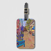 Lebhafter Alleyway Gepäcktag Gepäckanhänger (Vorderseite Vertikal)
