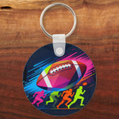 Lebhafter American Football Schlüsselanhänger (Vorderseite)