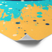 Lebhafter Apple Splash Poster (Ecke)