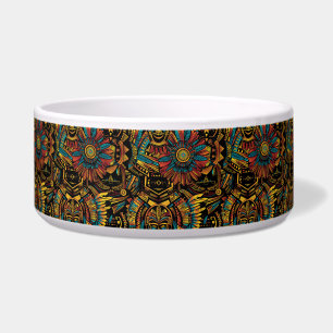 Lebhafter Aquamariner "Aztec Dream" Luxe Große Pet Napf