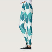Lebhafter aquamariner Klassiker "Ratti_Creative_Ar Leggings (Links)