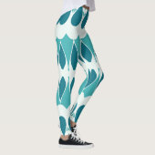 Lebhafter aquamariner Klassiker "Ratti_Creative_Ar Leggings (Rechts)